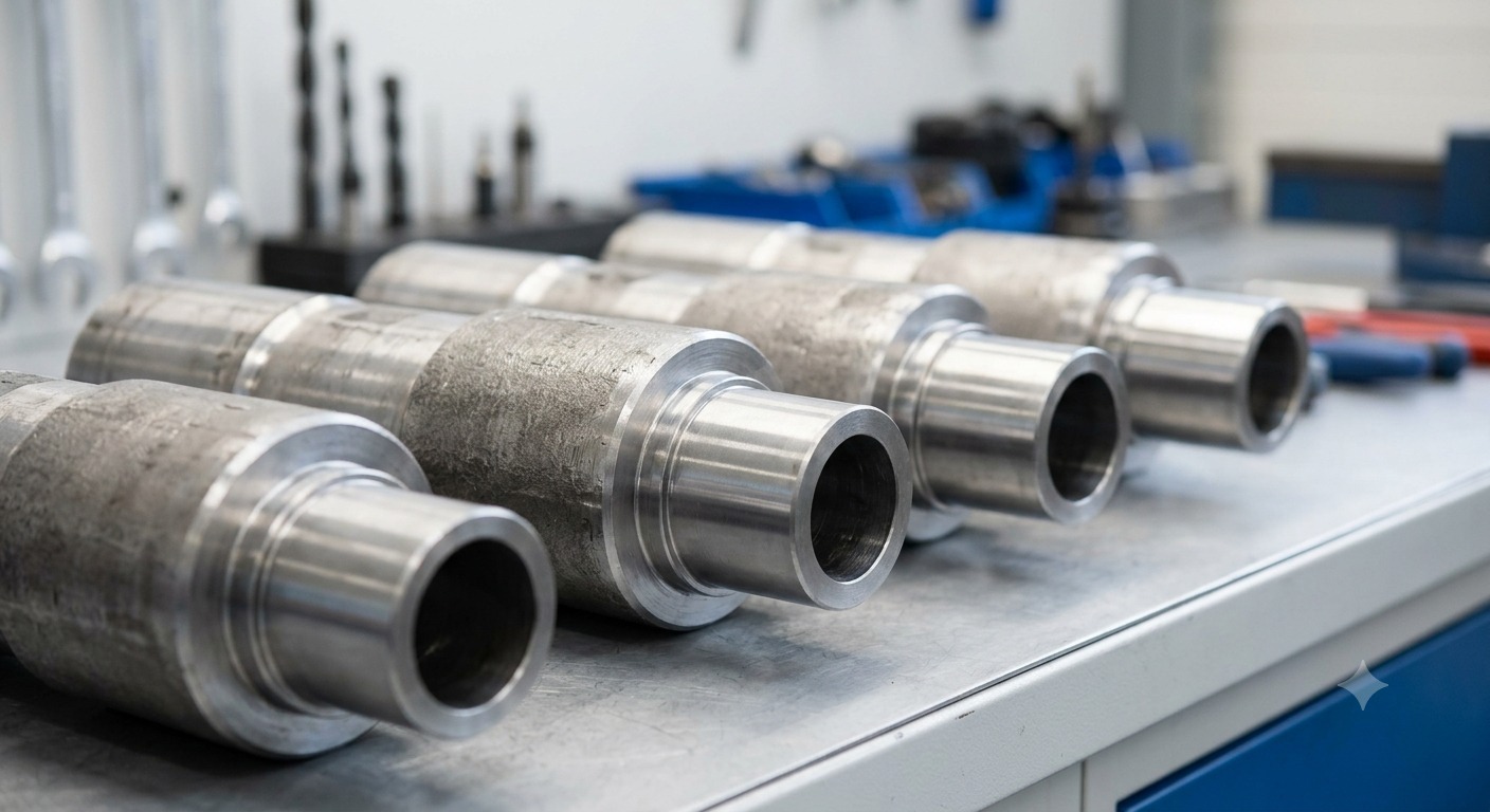 Semi-finished tubular components